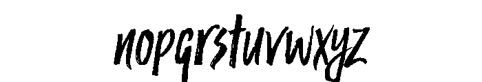 Trailmade Regular Italic Font LOWERCASE