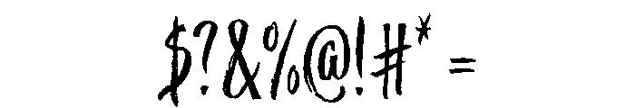 Trailmade Regular Font OTHER CHARS
