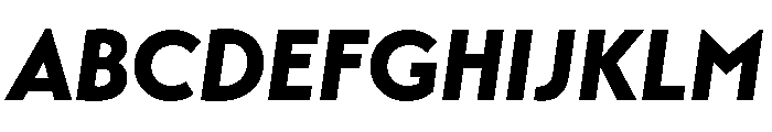 Transat Black Oblique Font UPPERCASE