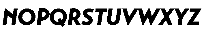 Transat Black Oblique Font UPPERCASE