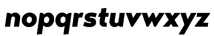 Transat Black Oblique Font LOWERCASE