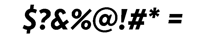 Transat Bold Oblique Font OTHER CHARS
