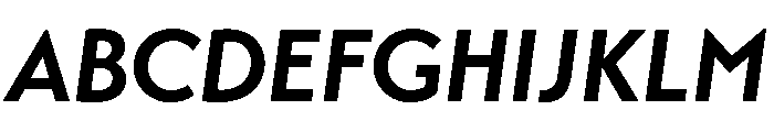 Transat Bold Oblique Font UPPERCASE