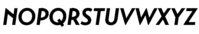Transat Bold Oblique Font UPPERCASE