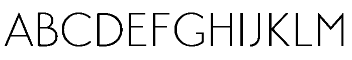 Transat Light Font UPPERCASE