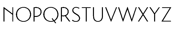 Transat Light Font UPPERCASE