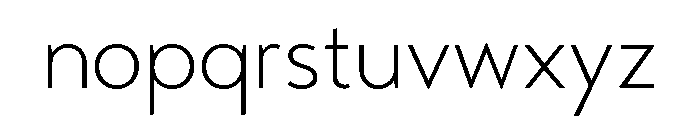 Transat Light Font LOWERCASE