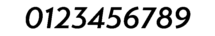 Transat Medium Oblique Font OTHER CHARS
