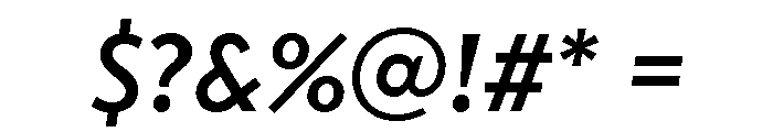 Transat Medium Oblique Font OTHER CHARS