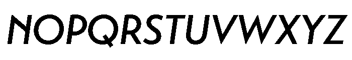 Transat Medium Oblique Font UPPERCASE
