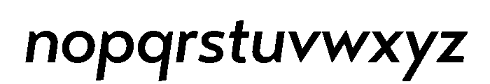 Transat Medium Oblique Font LOWERCASE