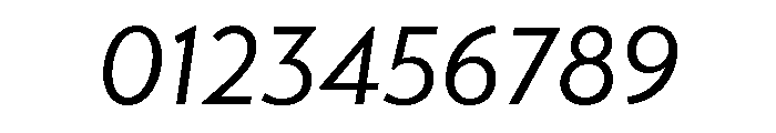 Transat Regular Oblique Font OTHER CHARS