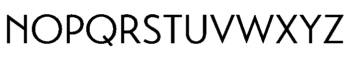 Transat Regular Font UPPERCASE