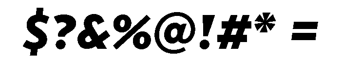 Transat Text Black Oblique Font OTHER CHARS