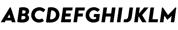 Transat Text Black Oblique Font UPPERCASE