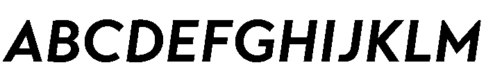 Transat Text Bold Oblique Font UPPERCASE