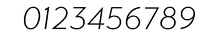 Transat Text Light Oblique Font OTHER CHARS