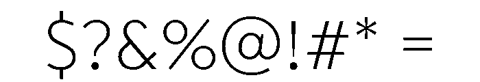 Transat Text Light Font OTHER CHARS