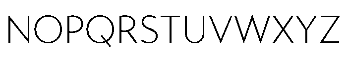 Transat Text Light Font UPPERCASE