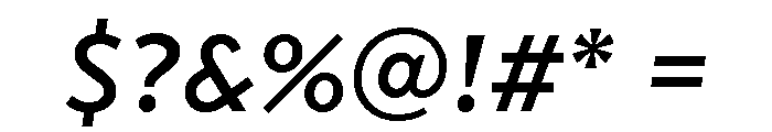 Transat Text Medium Oblique Font OTHER CHARS