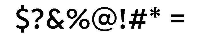 Transat Text Medium Font OTHER CHARS