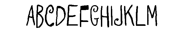 Transmogrifier Regular Font UPPERCASE