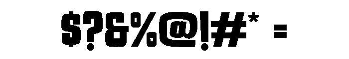 Tremendous Loose Font OTHER CHARS