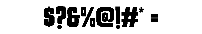 Tremendous Regular Font OTHER CHARS