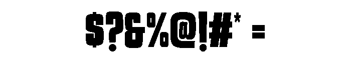 Tremendous Tight Font OTHER CHARS