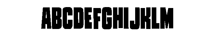 Tremendous Tight Font UPPERCASE
