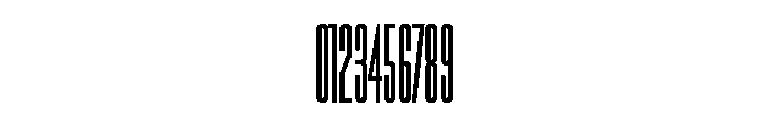 Triple Condensed Gothic Bold Font OTHER CHARS