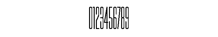 Triple Condensed Gothic Light Font OTHER CHARS