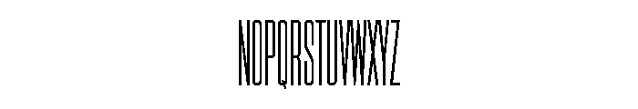 Triple Condensed Gothic Light Font UPPERCASE