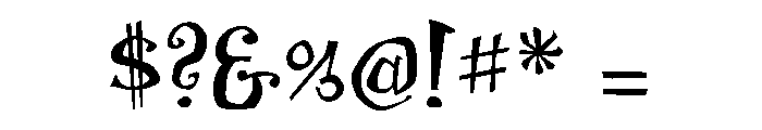 Trippy Regular Font OTHER CHARS