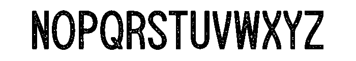 Troubadour Rough Font LOWERCASE