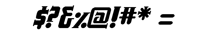 Trucker Regular Italic Font OTHER CHARS