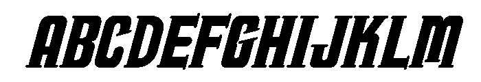 Trucker Regular Italic Font UPPERCASE