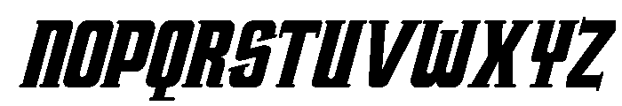 Trucker Regular Italic Font UPPERCASE