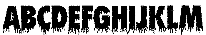 True Gore Regular Font UPPERCASE