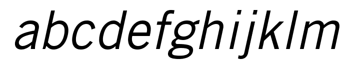 TradeGothicLTStd-Obl Font LOWERCASE