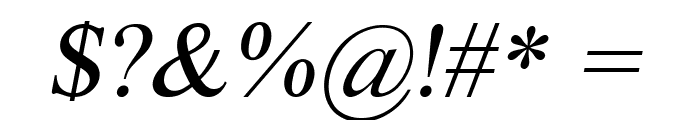 Tralic-Italic Font OTHER CHARS