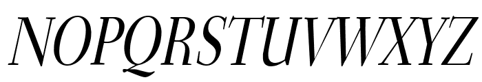 Transit Condensed Italic Font UPPERCASE