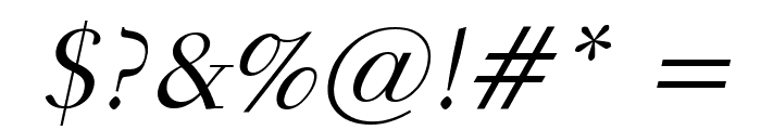 Transit Italic Font OTHER CHARS