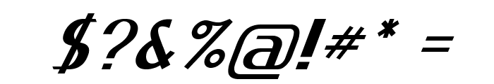 Tranzam-Italic Font OTHER CHARS