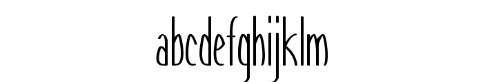 Trede-ExtracondensedRegular Font LOWERCASE