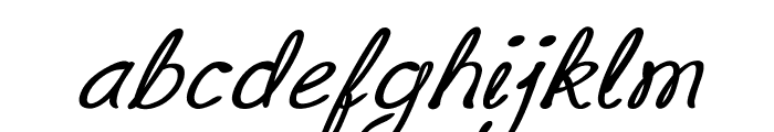 Trella-BoldItalic Font LOWERCASE