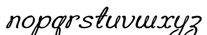 Trella-BoldItalic Font LOWERCASE