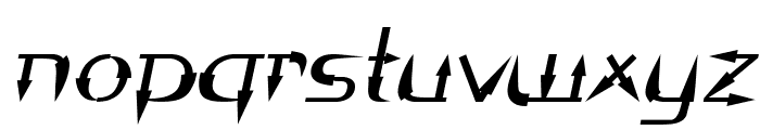 Trenstan-BoldItalic Font LOWERCASE