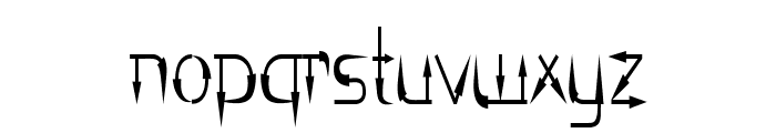 Trenstan-CondensedRegular Font LOWERCASE