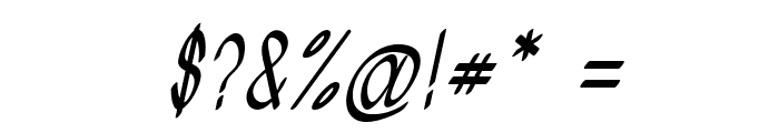 Treon-BoldItalic Font OTHER CHARS